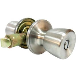Mobile Home Privacy Lockset, Stainless Steel