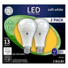 LED Light Bulbs, Soft White, 1100 Lumens, 12-Watts, 2-Pk.