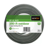 Marmon Home Improvement 250 ft. 14/2 Gray Solid CerroMax Copper UF-B Cable with Ground Wire 138-1462-G