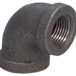 Black Pipe Fittings, 90-Degree Elbow, 1-In.
