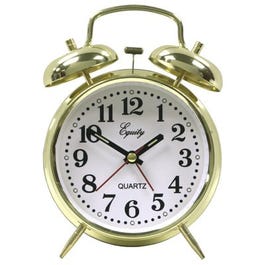 Keywound Twinbell Brass Alarm Clock
