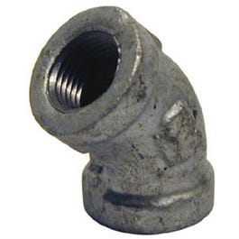 Pipe Fitting, Galvanized Elbow, 45-Degree, 1-In.