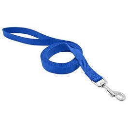 Pet Expert Nylon Dog Leash, Blue, 3/4-In. x 6-Ft.
