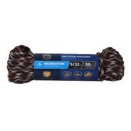 Paracord 550 Nylon Rope, Camouflage, 5/32-In. x 50-Ft.