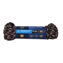 Paracord 550 Nylon Rope, Camouflage, 5/32-In. x 100-Ft.