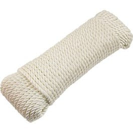 Clothesline, Diamond Braided Cotton, 7/32-In. x 200-Ft.