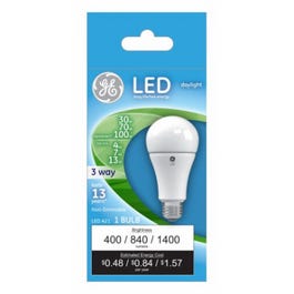 LED 3-Way Light Bulb, Daylight, 4/7/13-Watts