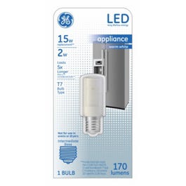 LED Light Bulb, T7, Warm White, Frosted, Non-Dimmable, 170 Lumens, 2-Watts