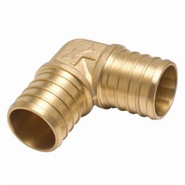 Pipe Fitting, PEX Insert Elbow, Lead-Free Brass, 1-In.