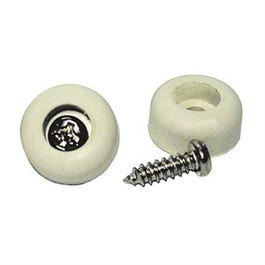 Bumpers, Screw-On, Almond Rubber, 1/2-In., 4-Pk.