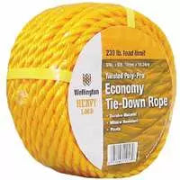 Wellington Cordage 3/8-Inch x 50-Ft. Yellow Polypropylene Rope