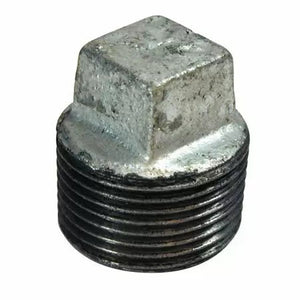 B & K Industries Square Head Plug 150# Malleable Iron Threaded Fittings 1/4"