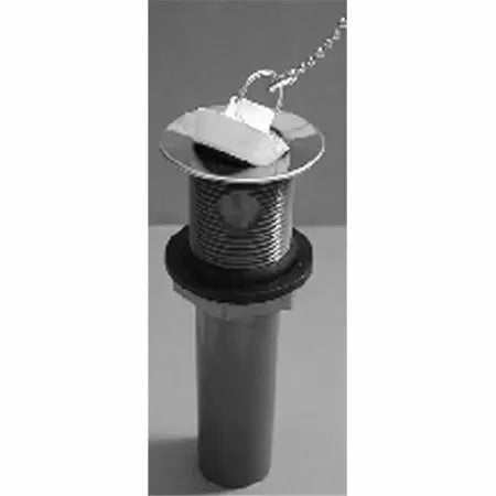 B & K Industries Plug-Plastic-Rubber Stopper and Chain-SS Clad 1.25