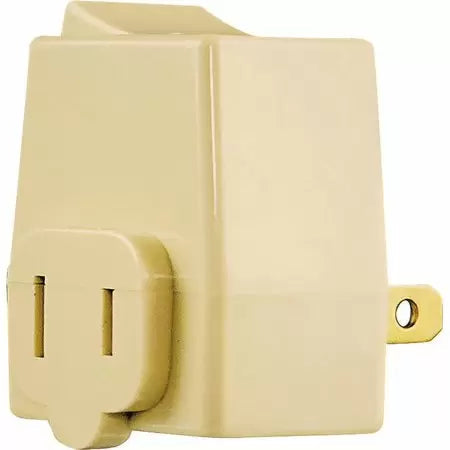 Eaton Cooper Wiring  Ivory Plug In Switch, 15 Amp, 120 Volt