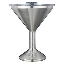 Chaser Martini Glass, Stainless Steel, 8-oz.