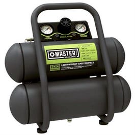 Air Compressor With Nailer/Stapler, Twin Stack, 100 Max PSI, 2-Gal.