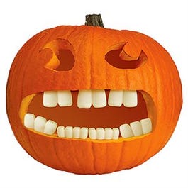 Pumpkin Teeth Set, Glow-in-the-Dark