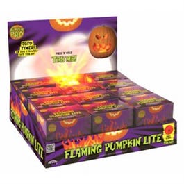 Halloween Flaming Pumpkin Light, Battery-Operated