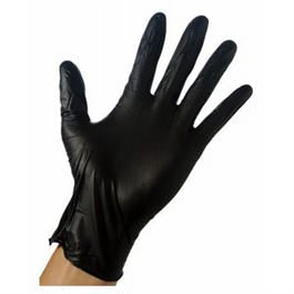 Nitrile Gloves, Disposable, Black, Men's M, 100-Ct.