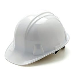 Hard Hat, Cap Style, Pin Lock, White