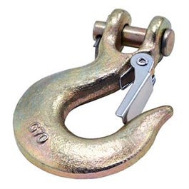 Clevis Hook With Latch, Forged Steel, 5/16-In.