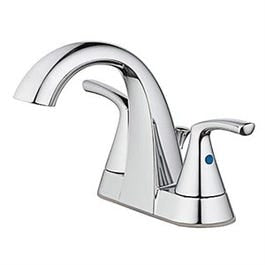 Centerset Lavatory Faucet With Pop-Up, 2 Lever Handles, Chrome