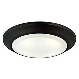 LED Light, Surface Mount, Oil-Rubbed Bronze/Frosted Lens, 1050 Lumens, 15-Watt, 7-3/8-In.