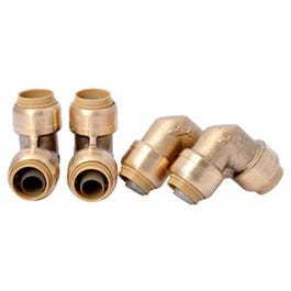 Pipe Fitting, Elbow, 90-Degree, 1/2-In., 4-Pk.