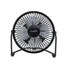 High-Velocity Personal Fan, USB/110-Volt, Black, 4-In.