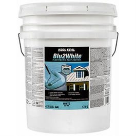 Elastomeric Roof Coating, Blue to White, 5-Gallons