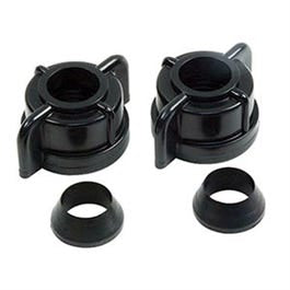 Coupling Nut & Washer, Plastic, 1/2-In., 2-Pk.