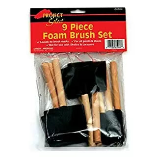 Linzer/American Brush 9-Pc. Foam Paint Brush Set