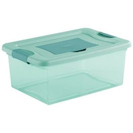 Fresh Scent Box Tote, Aqua Tint Base, 15-Qt.