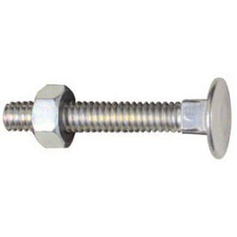 12-Pack Flat Head Carriage Bolt/ Nut