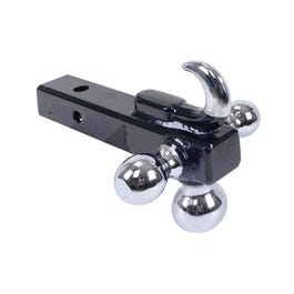 Ball Mount With Hook, Tri-Ball, 1-7/8 x 2 x 2-5/16-In.