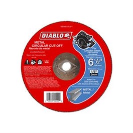 Metal Circular Cut-Off Disc, 6-1/2 x 1/8 x 5/8-In.