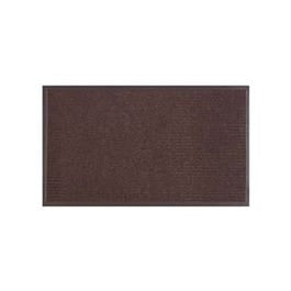 Floor Mat, Dual Rib Chocolate Brown, Indoor/Outdoor, 18 x 28-In.