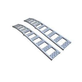 Metal Arched Ramp, Aluminum, 1500-Lb. Capacity, 12 x 90-In., Pr.