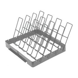 Grill Rib Rack, Non-Stick, Brushed Silver