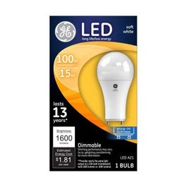 LED Light Bulb, A21, Frosted Soft White, 1600 Lumens, 15-Watts