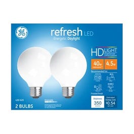 LED Refresh Light Bulbs, Daylight, 350 Lumens, 4.5-Watts, 2-Pk.