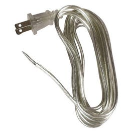 Lamp Cord, Silver, 18-2, 8-Ft.