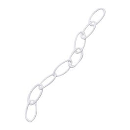 Hanging Plant Extender Chain, White, 36-In.