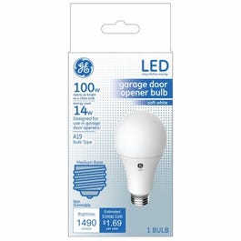 LED Relax Light Bulb, A19, Garage, Frosted Soft White, 1600 Lumens, 14-Watts