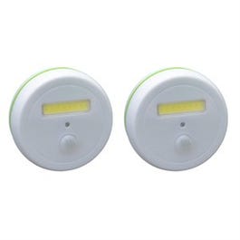 LED Puck Light, Motion-Activated, 3 "AAA" Batteries, 2-Pk.