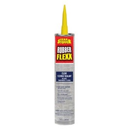 Leak Stopper Rubber Flexx Sealant, Clear, 10-oz.