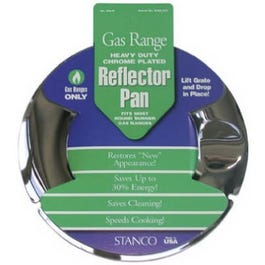 Gas Range Reflector Pan, Round, 7-In.