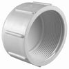 Pipe Cap Slip, White PVC, 1-In.