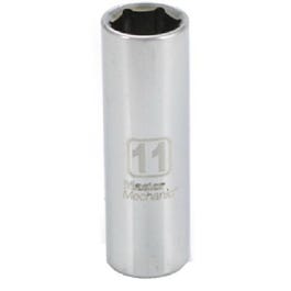 Metric Deep Well Socket, 6-Point, 1/4-In. Drive, 11mm
