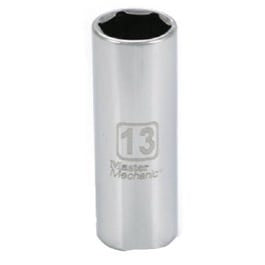Metric Deep Well Socket, 6-Point, 1/4-In. Drive, 13mm